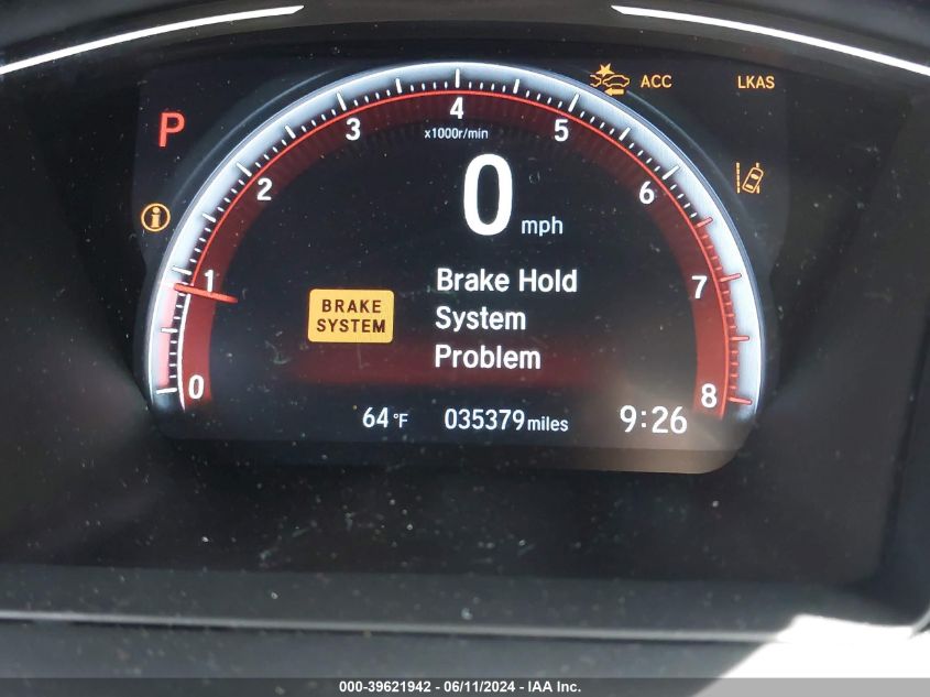 2019 Honda Civic Sport VIN: SHHFK7H42KU411827 Lot: 39621942