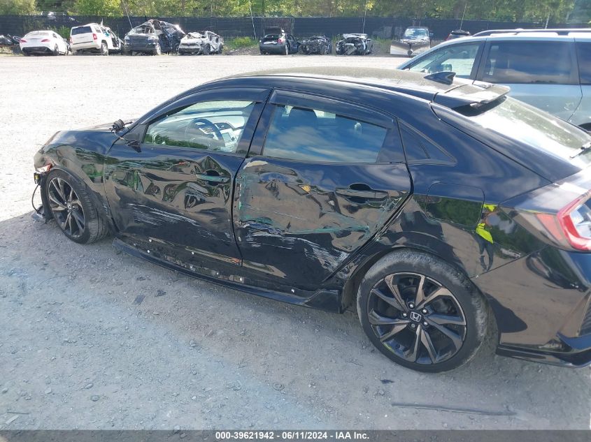 2019 Honda Civic Sport VIN: SHHFK7H42KU411827 Lot: 39621942