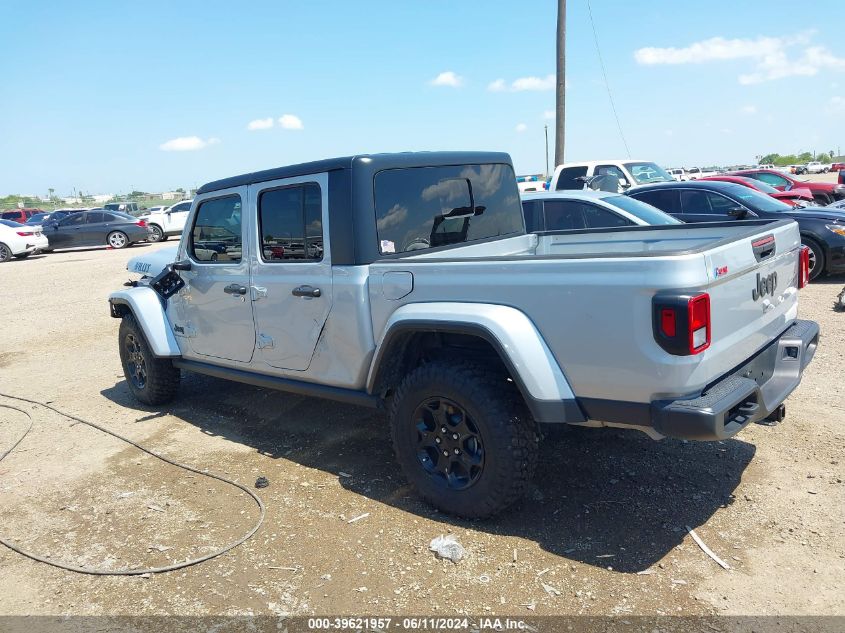 2023 Jeep Gladiator Willys 4X4 VIN: 1C6HJTAG6PL573935 Lot: 39621957