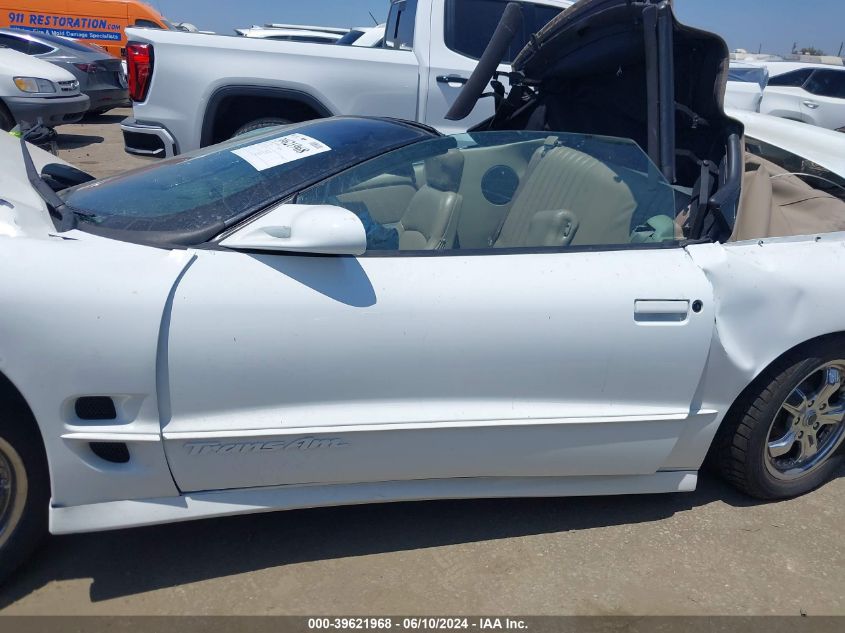 1999 Pontiac Firebird Trans Am VIN: 2G2FV32G1X2233406 Lot: 39621968