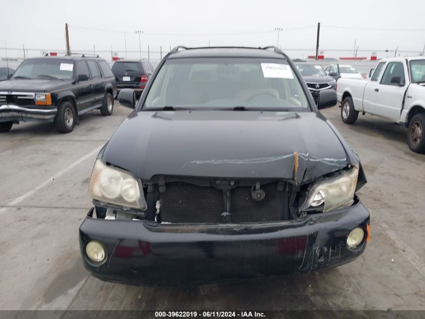 2003 Toyota Highlander Limited V6 VIN: JTEGF21A630109482 Lot: 39622019