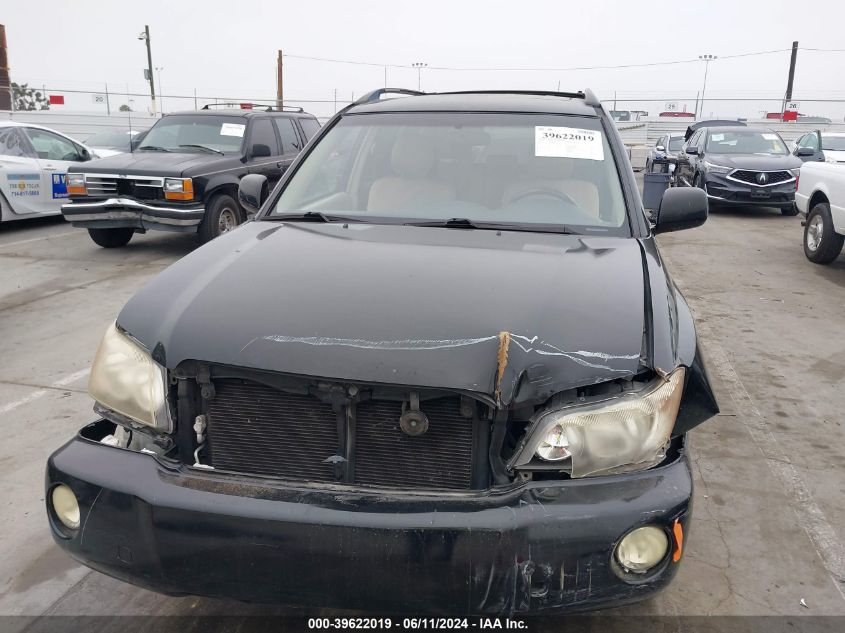 2003 Toyota Highlander Limited V6 VIN: JTEGF21A630109482 Lot: 39622019