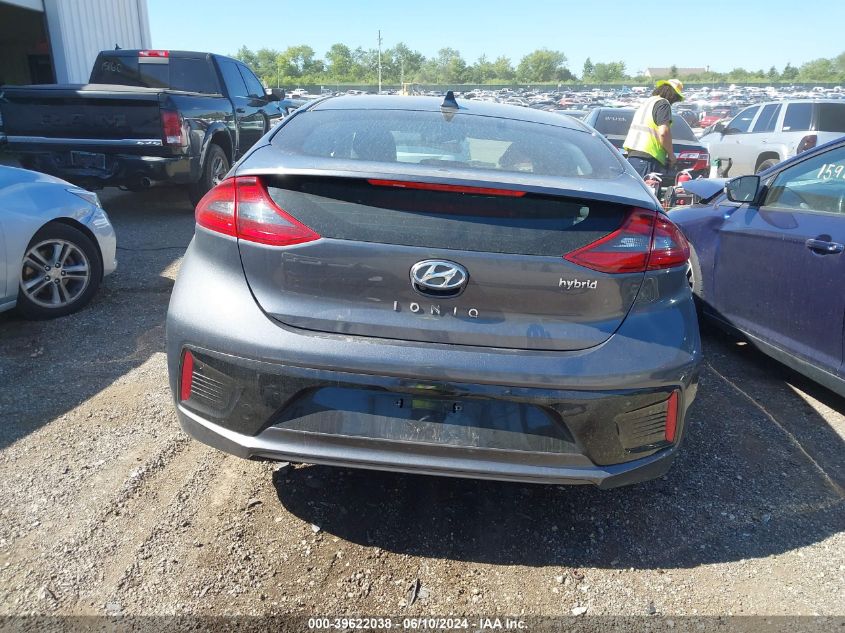 2019 Hyundai Ioniq Hybrid Sel VIN: KMHC75LC7KU113012 Lot: 39622038