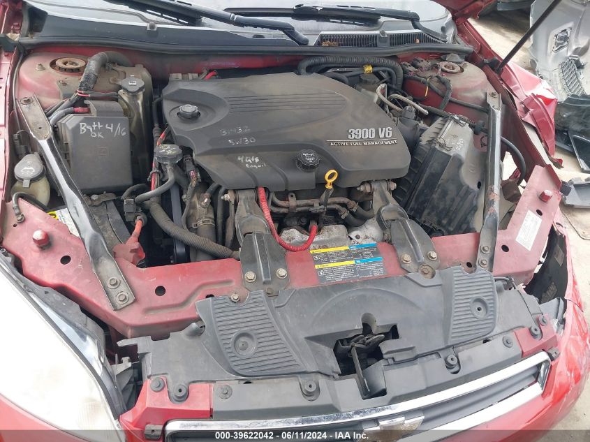 2008 Chevrolet Impala Police VIN: 2G1WS553681275756 Lot: 39622042