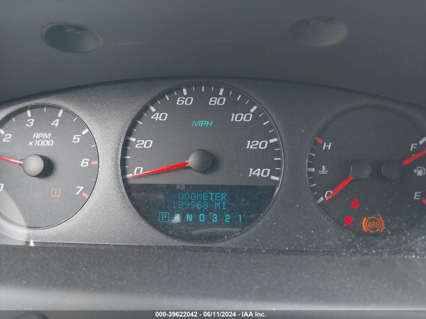 2008 Chevrolet Impala Police VIN: 2G1WS553681275756 Lot: 39622042