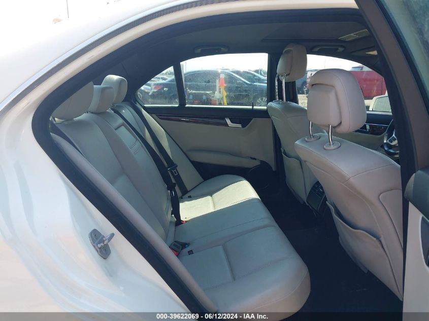 2012 Mercedes-Benz C 250 Luxury/Sport VIN: WDDGF4HB5CR218337 Lot: 39622069