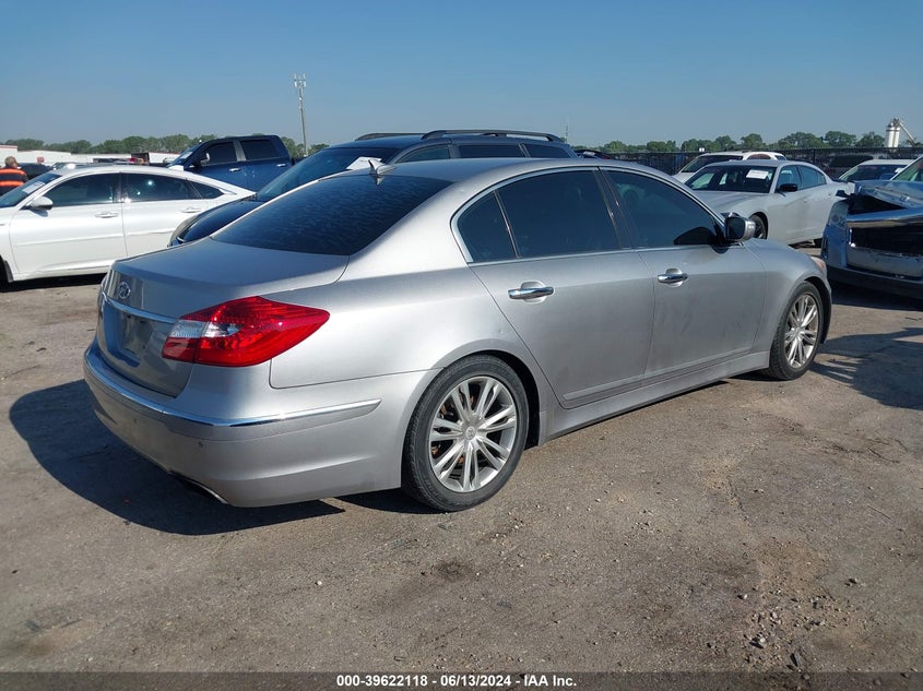 2012 Hyundai Genesis 3.8 VIN: KMHGC4DD6CU211075 Lot: 39622118