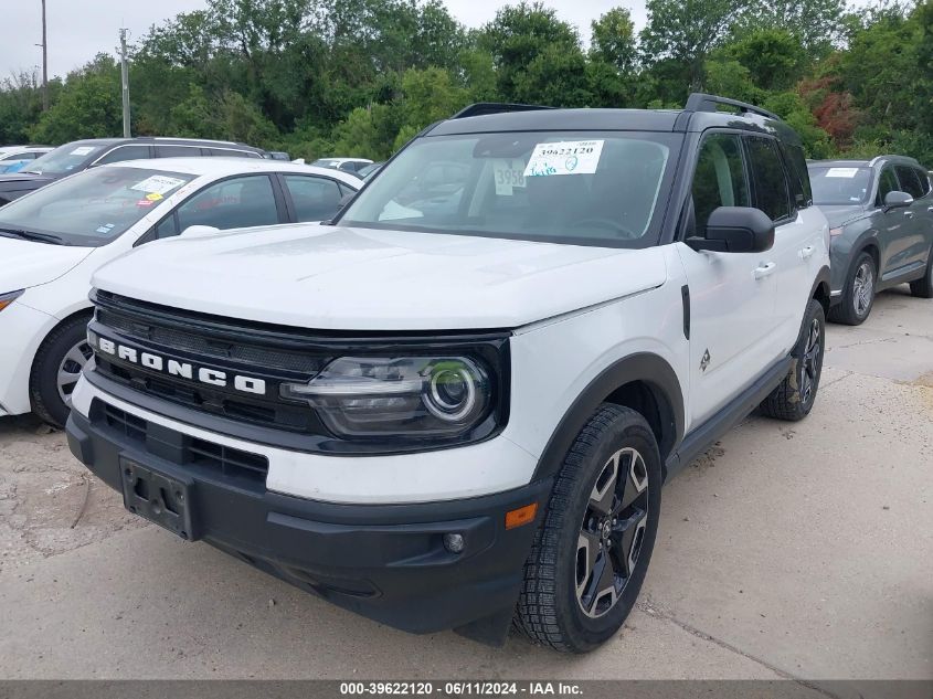 2021 Ford Bronco Sport Outer Banks VIN: 3FMCR9C67MRA51195 Lot: 39622120