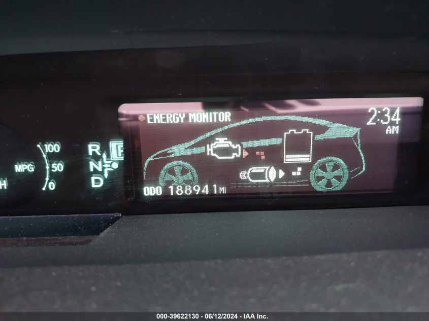 2010 Toyota Prius Iii VIN: JTDKN3DU2A0141436 Lot: 39622130