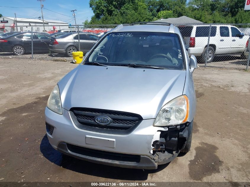 2007 Kia Rondo Lx VIN: KNAFG525277121493 Lot: 39622136