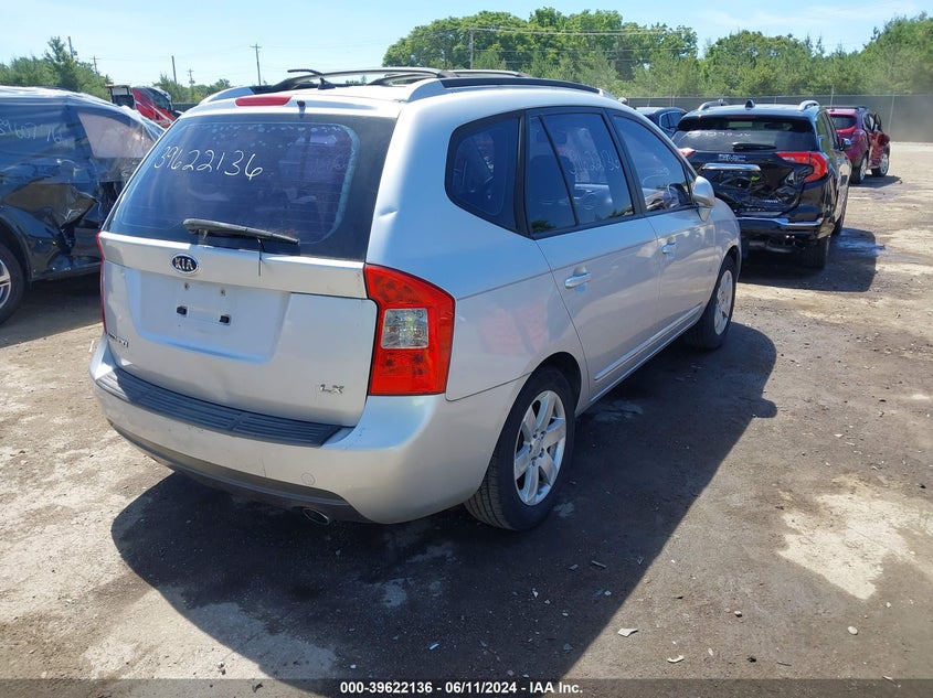 2007 Kia Rondo Lx VIN: KNAFG525277121493 Lot: 39622136