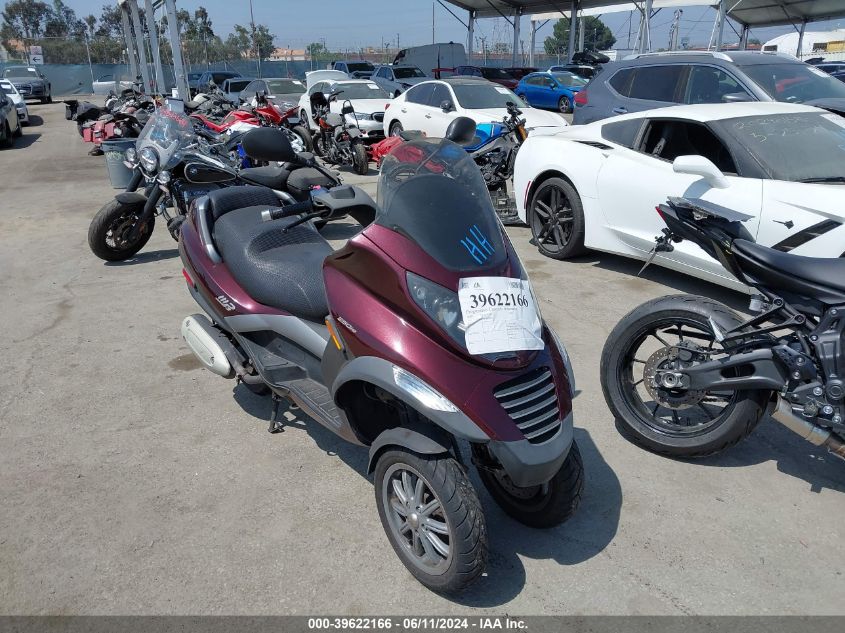 2007 Piaggio Mp3 VIN: ZAPM479M975002877 Lot: 39622166