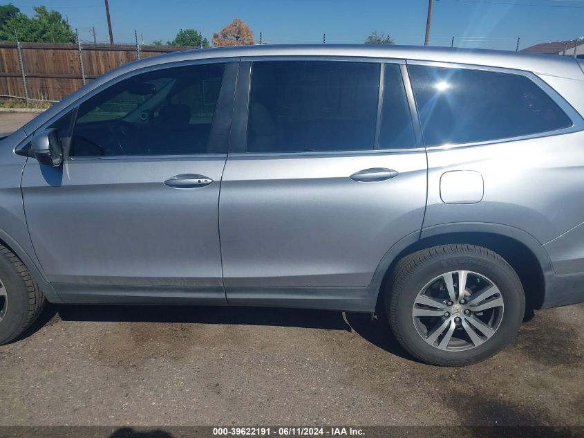 2016 Honda Pilot Ex-L VIN: 5FNYF6H58GB020819 Lot: 39622191