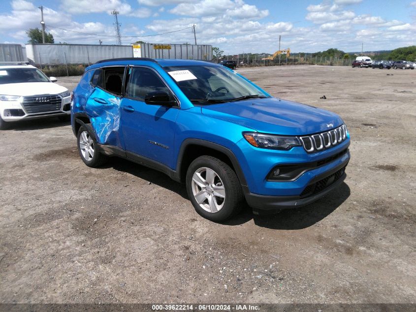 2022 Jeep Compass Latitude 4X4 VIN: 3C4NJDBB1NT154512 Lot: 39622214