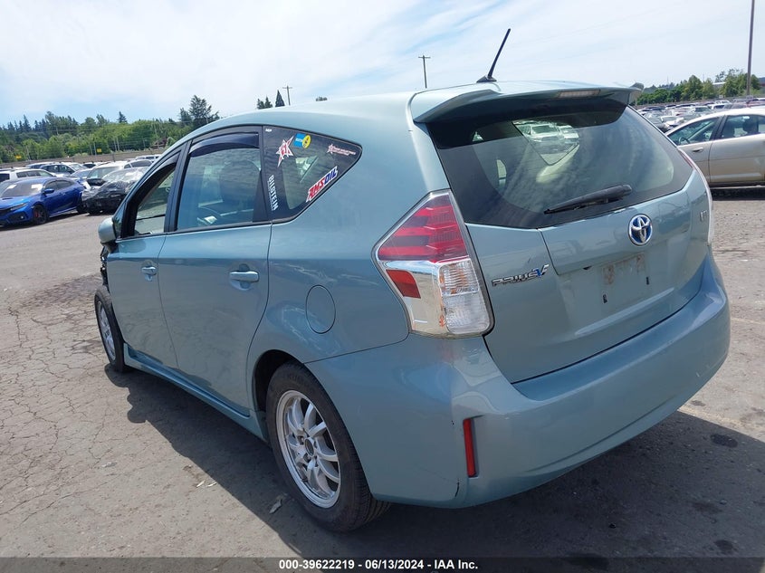 2015 Toyota Prius V Two VIN: JTDZN3EUXFJ032530 Lot: 39622219
