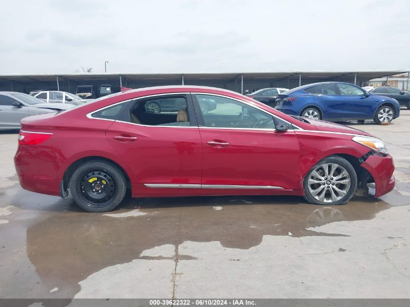 KMHFG4JG7CA167698 2012 Hyundai Azera