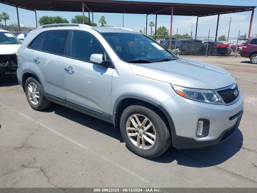 2015 Kia Sorento Lx V6 VIN: 5XYKT4A74FG589141 Lot: 39622323