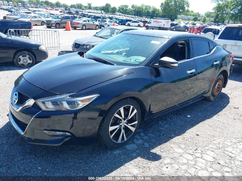 2017 Nissan Maxima S VIN: 1N4AA6AP2HC445484 Lot: 39622325