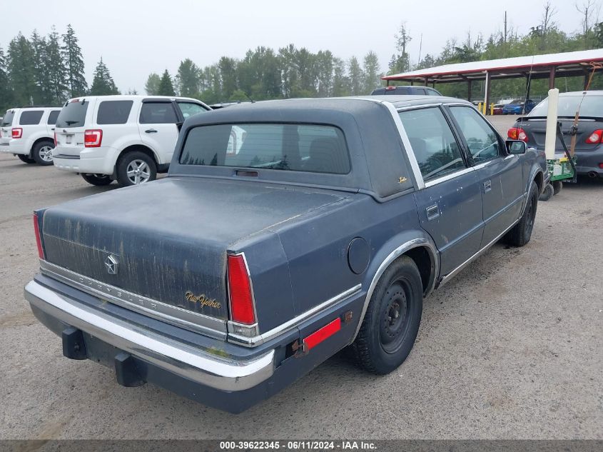 1990 Chrysler New Yorker C-Body Landau VIN: 1C3XC66R6LD883134 Lot: 39622345