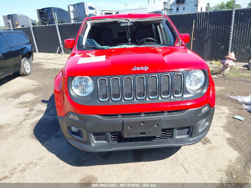 2018 Jeep Renegade Latitude 4X4 VIN: ZACCJBBB9JPH56197 Lot: 39622363