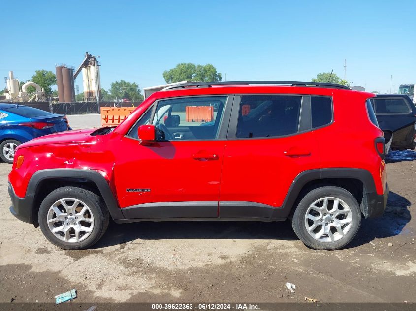 2018 Jeep Renegade Latitude 4X4 VIN: ZACCJBBB9JPH56197 Lot: 39622363