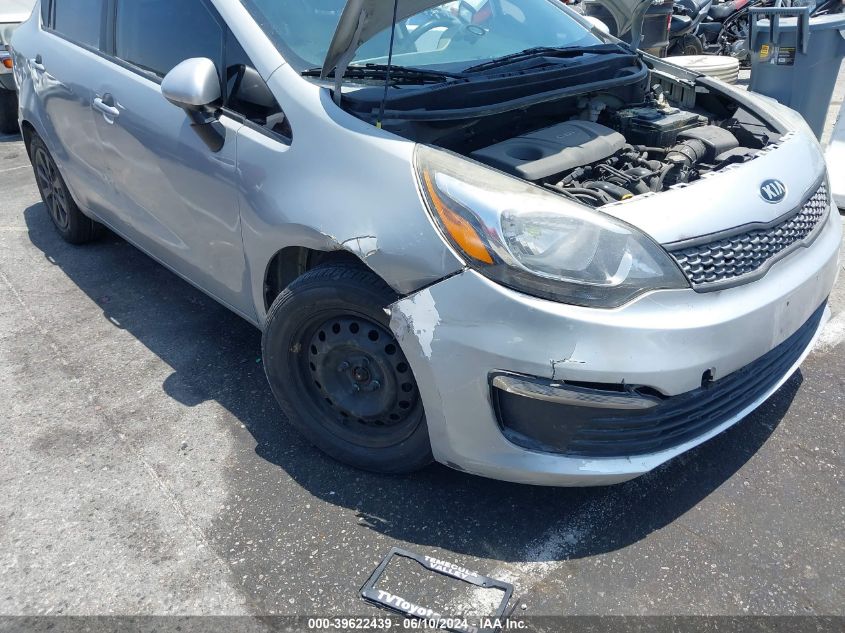 2016 Kia Rio Lx VIN: KNADM4A31G6596083 Lot: 39622439