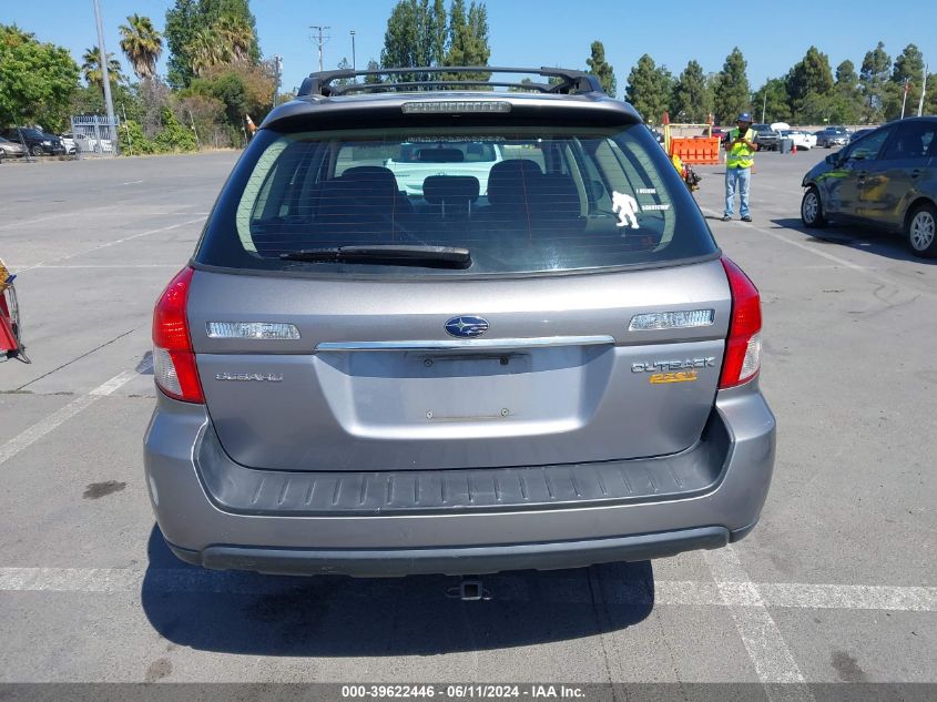 2009 Subaru Outback 2.5I VIN: 4S4BP61C997320319 Lot: 39622446