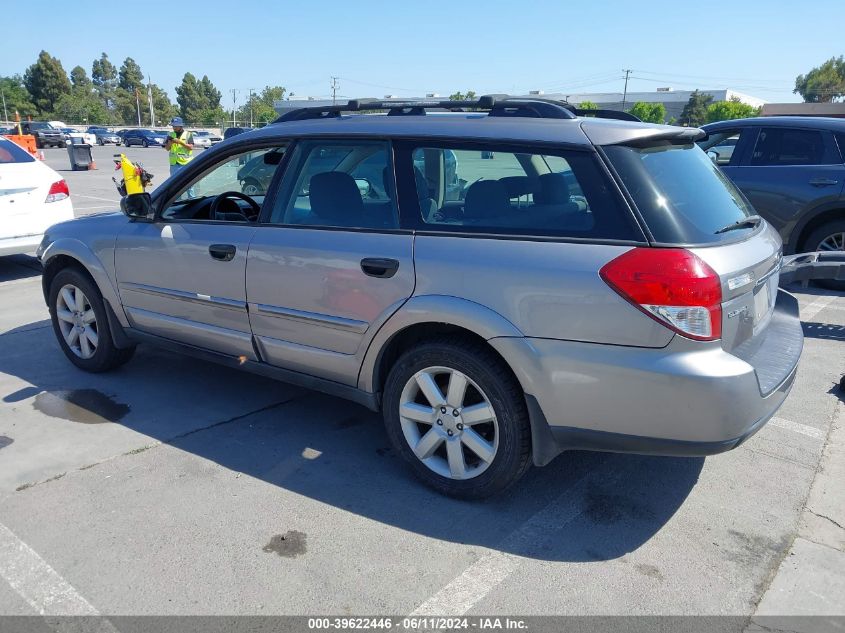 2009 Subaru Outback 2.5I VIN: 4S4BP61C997320319 Lot: 39622446