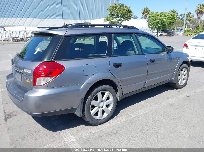 2009 Subaru Outback 2.5I VIN: 4S4BP61C997320319 Lot: 39622446