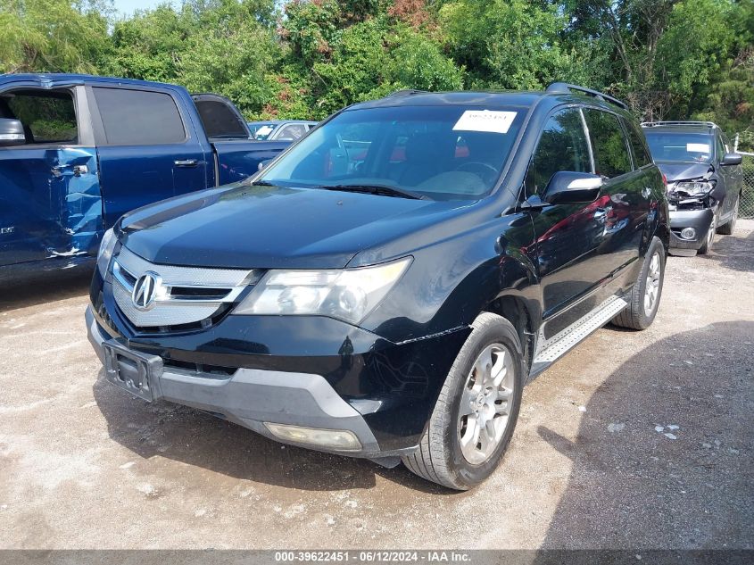 2009 Acura Mdx VIN: 2HNYD28289H500595 Lot: 39622451