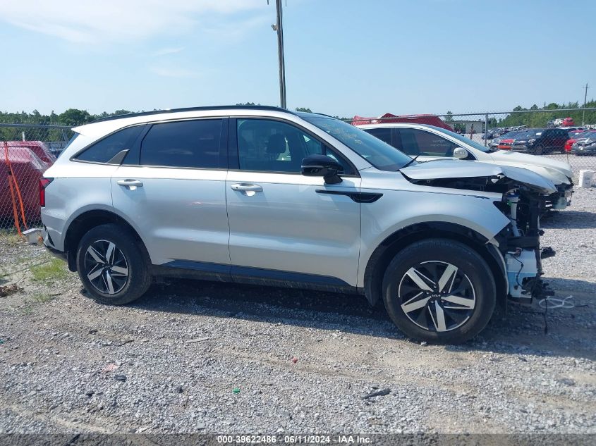 2022 Kia Sorento S VIN: 5XYRL4LC6NG156508 Lot: 39622486