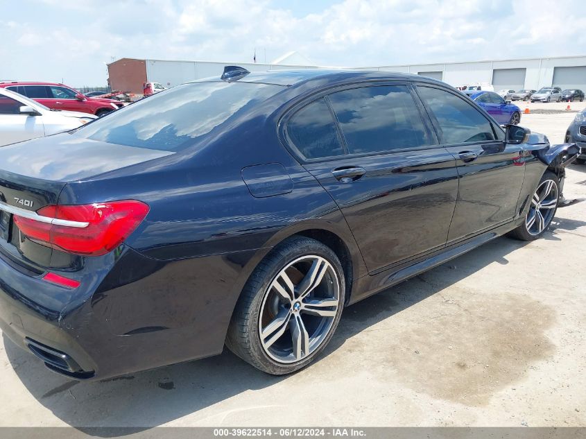 2018 BMW 740I VIN: WBA7E2C54JG742667 Lot: 39622514