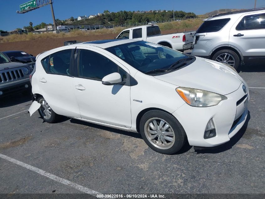 2012 Toyota Prius C Four VIN: JTDKDTB3XC1013181 Lot: 39622516