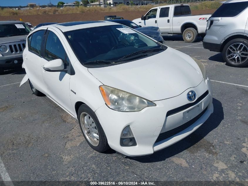 2012 Toyota Prius C Four VIN: JTDKDTB3XC1013181 Lot: 39622516