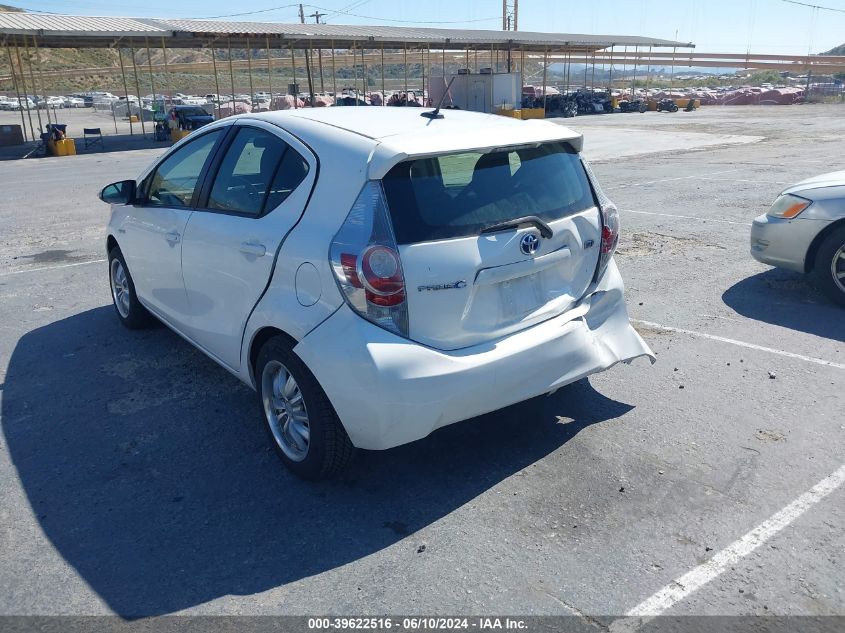 2012 Toyota Prius C Four VIN: JTDKDTB3XC1013181 Lot: 39622516