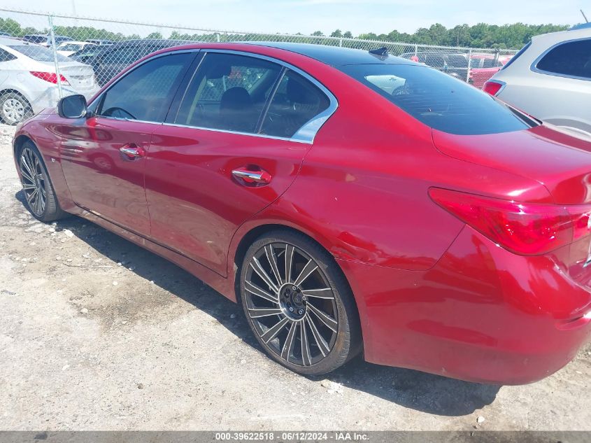 2014 Infiniti Q50 Premium VIN: JN1BV7AP4EM688893 Lot: 39622518