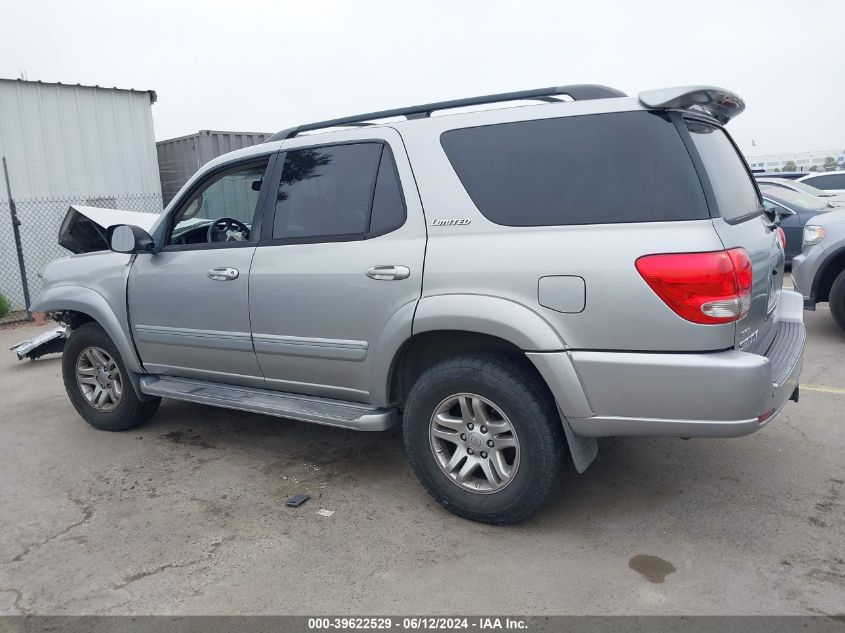 2007 Toyota Sequoia Limited V8 VIN: 5TDZT38AX7S289005 Lot: 39622529