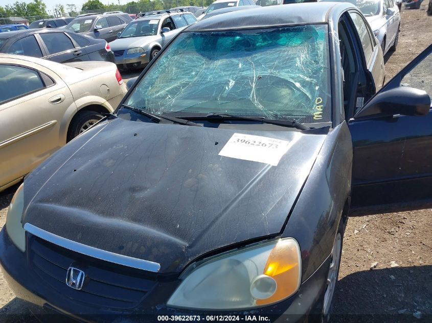 2003 Honda Civic Lx VIN: 1HGES16623L023785 Lot: 39622673