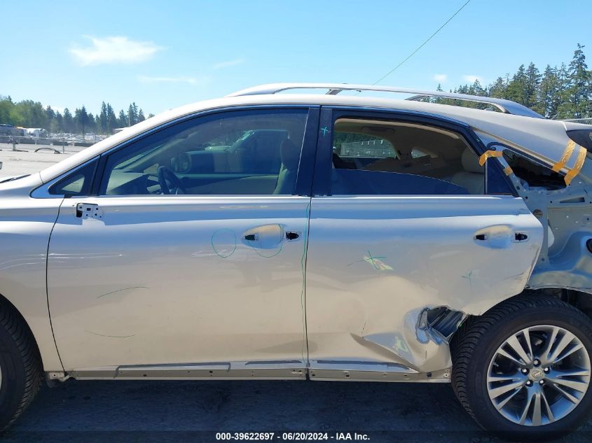 2013 Lexus Rx 450H 450 VIN: JTJBC1BA1D2062932 Lot: 39622697