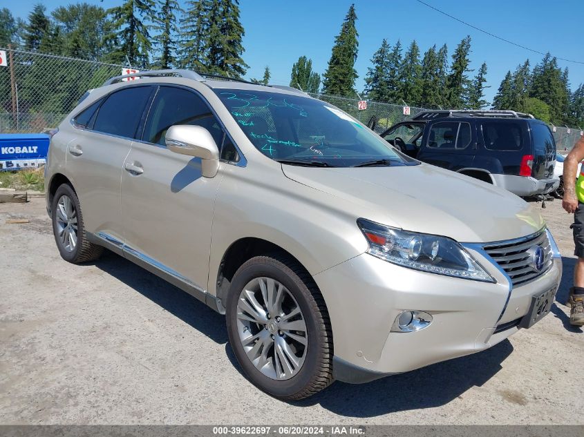 2013 Lexus Rx 450H 450 VIN: JTJBC1BA1D2062932 Lot: 39622697