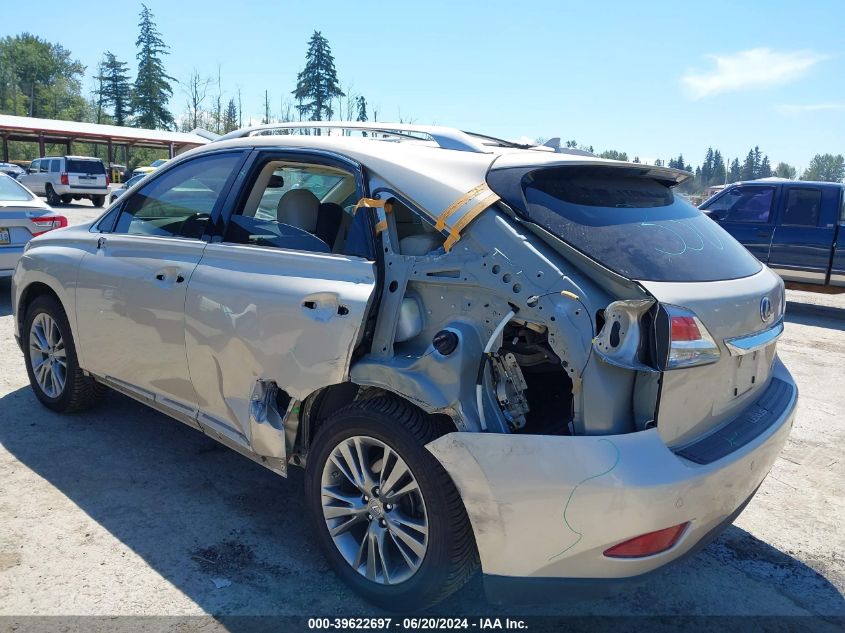 2013 Lexus Rx 450H 450 VIN: JTJBC1BA1D2062932 Lot: 39622697