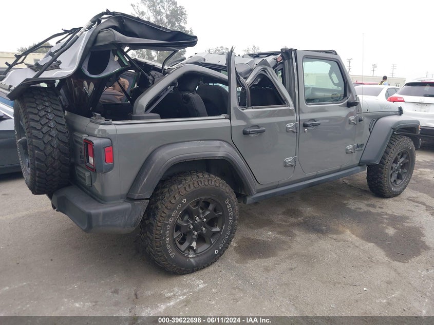 2021 JEEP WRANGLER UNLIMITED SPORT - 1C4HJXDN9MW739885