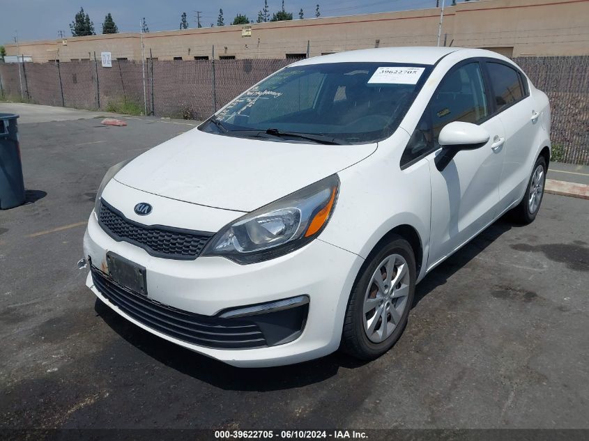 2016 Kia Rio Lx VIN: KNADM4A33G6637488 Lot: 39622705