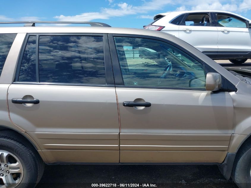 2003 Honda Pilot Ex-L VIN: 2HKYF18523H586389 Lot: 39622718