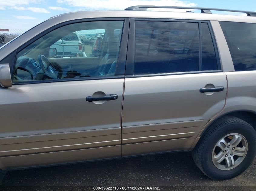 2003 Honda Pilot Ex-L VIN: 2HKYF18523H586389 Lot: 39622718