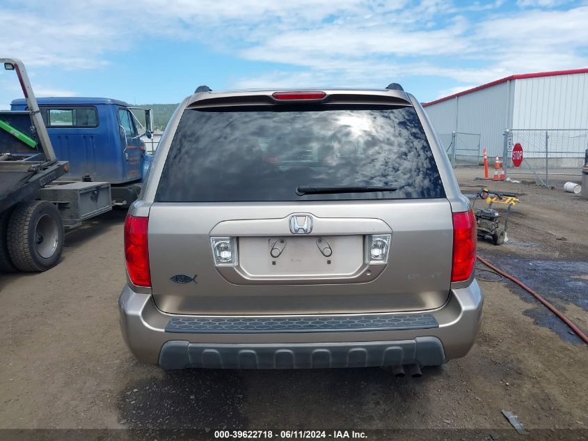 2003 Honda Pilot Ex-L VIN: 2HKYF18523H586389 Lot: 39622718
