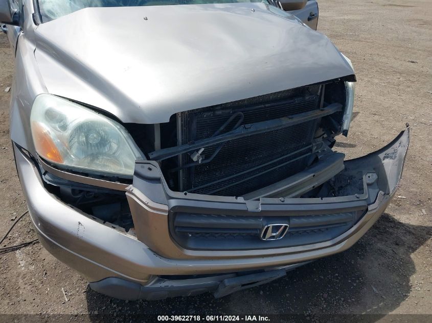 2003 Honda Pilot Ex-L VIN: 2HKYF18523H586389 Lot: 39622718