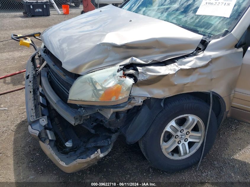 2003 Honda Pilot Ex-L VIN: 2HKYF18523H586389 Lot: 39622718