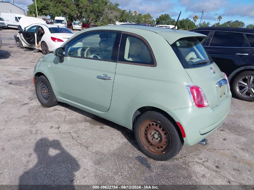 2015 Fiat 500 Pop VIN: 3C3CFFAR7FT550601 Lot: 39622784