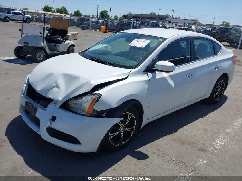 2014 Nissan Sentra Fe+ S/Fe+ Sv/S/Sl/Sr/Sv VIN: 3N1AB7AP0EY256349 Lot: 39622792